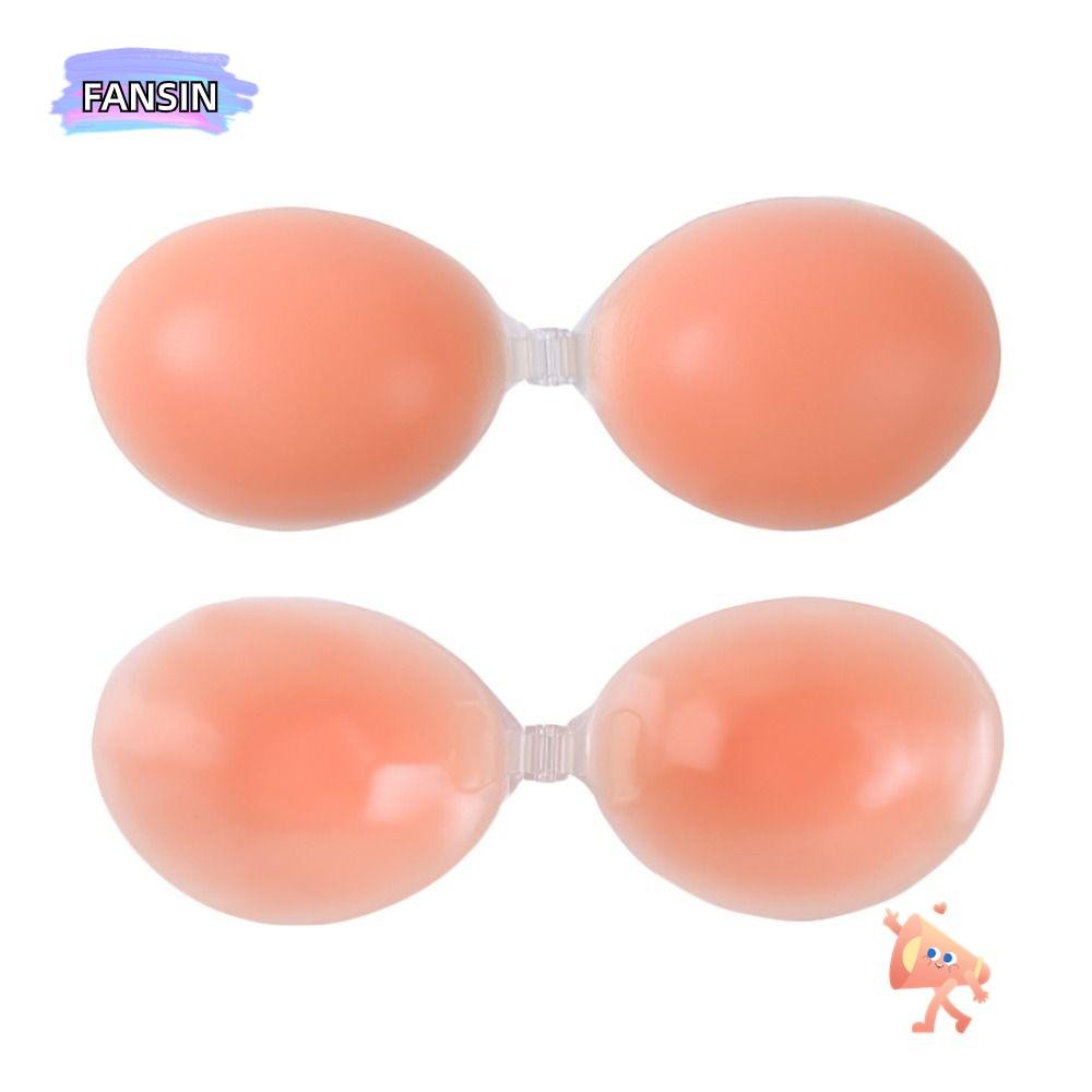 FANSIN แพทช์เต้านมที่มองไม่เห็น, ซิลิโคนยกหน้าอก Sticky Bra, สบาย Enhancer Breathable ฟองน้ําหนา Bra Pads สําหรับชุดแต่งงานทุกวัน