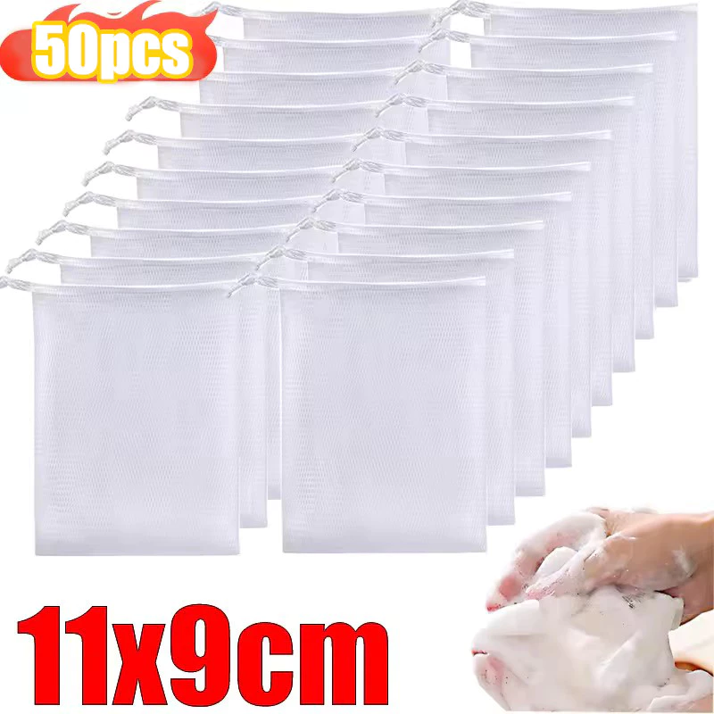 5/10/20/30/50 ชิ้น Foaming Net Facial Cleanser / ถุงตาข่ายสบู่ / Body Wash Foaming ถุงตาข่าย
