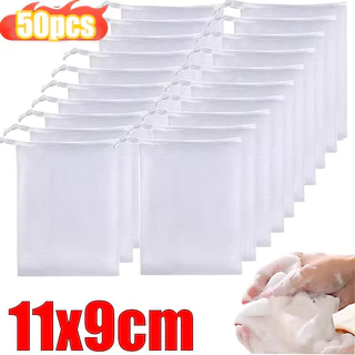 5/10/20/30/50 ชิ้น Foaming Net Facial Cleanser / ถุงตาข่ายสบู่ / Body Wash Foaming ถุงตาข่าย