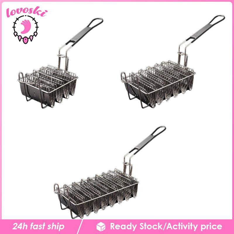 [Lovoski] Taco Basket French Fries Taco Shell Deep Fryer Basket สําหรับร้านอาหารในครัว