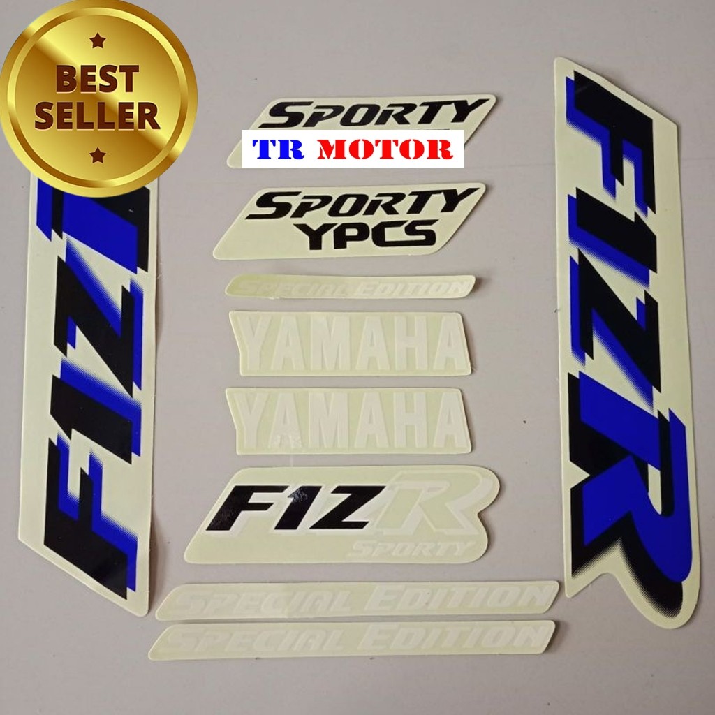 - สติ๊กเกอร์ Striping เสามอเตอร์ไซค์ yamaha fizr f1zr fiz r รุ่นพิเศษ marlboro blue