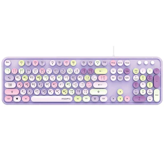 MOFII SWEET K Wired Retro Keyboard - LIPPINK/LIPBLUE/LIPWHITE/LIPPURP/LELIPGREEN/LIPMILKTEA/PINKMILK
