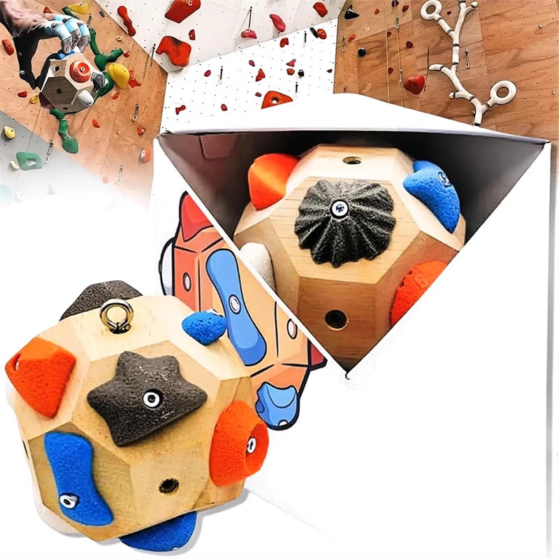AIHE 1 ชิ้น DIY Handcrafted Boulder บล็อก 3D Rock Climbing Finger Training เครื่องมือสําหรับ Strengt