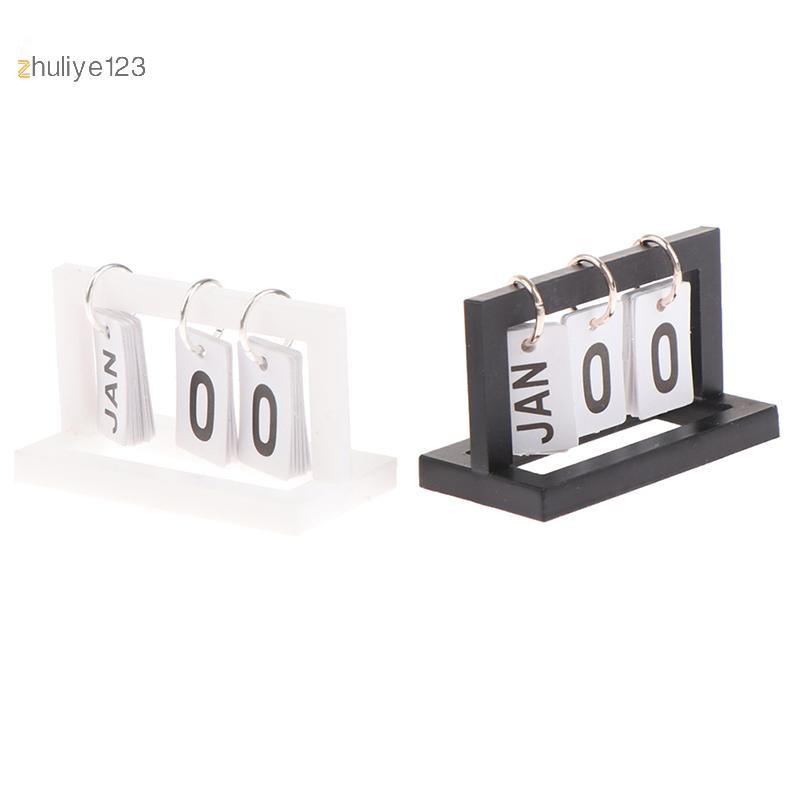 <zhuliye123> 1:12 Dollhouse Miniature ปฏิทินตารางปฏิทิน Home Model Decor ของเล่นตุ๊กตา House อุปกรณ์เสริม Nice
