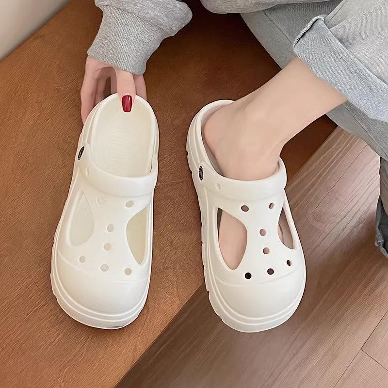 Hi kolo รองเท้าถนุ่ม กันลื่น พื้นหนา ใส่สบายพื้นนิ่ม ร แฟชั่นเกาหลี