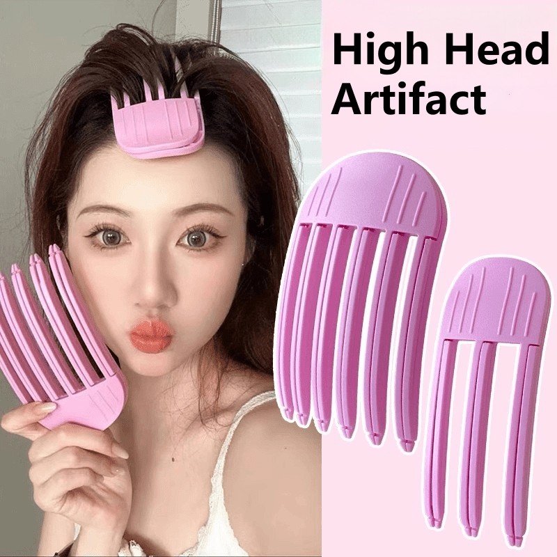 ขี้เกียจสูง Cranial Top Artifact ไม่มีรอยต่อ Hairpin หวีผมจัดแต่งทรงผม Cranial Top Bangs คลิปปุย