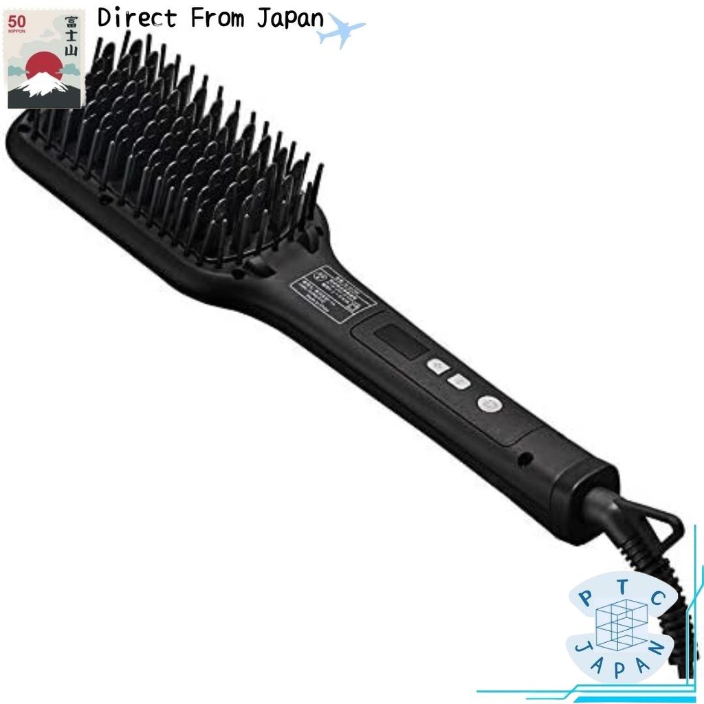 【Direct from Japan】SALONIA |. [แปรงความร้อน] [กว้าง] ผมเหล็กตรงไอออนลบผมม้าม้วนผมภายนอก SL-012BK
