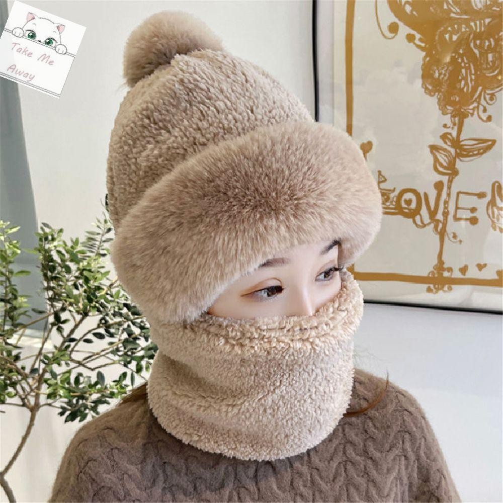 Mkbk Beanies หมวกป้องกันหูฤดูหนาวผู้หญิงคออุ่น