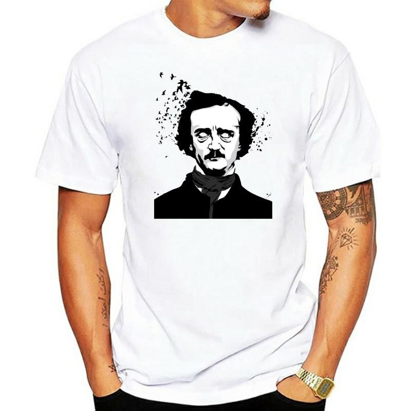 Edgar Allen Poe เสื้อยืด 100 ผ้าฝ้ายพรีเมี่ยม 27Th 30Th 40Th 50Th Birthday Tee เสื้อ