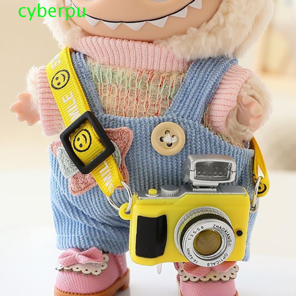 Cyberpulse กล้องจิ๋วตุ๊กตา, แฟชั่นน่ารัก Miniature Digital Camera, Dollhouse Mini Digital Camera Cool Retro Mini Mini Doll Camera ของขวัญสําหรับเด็ก
