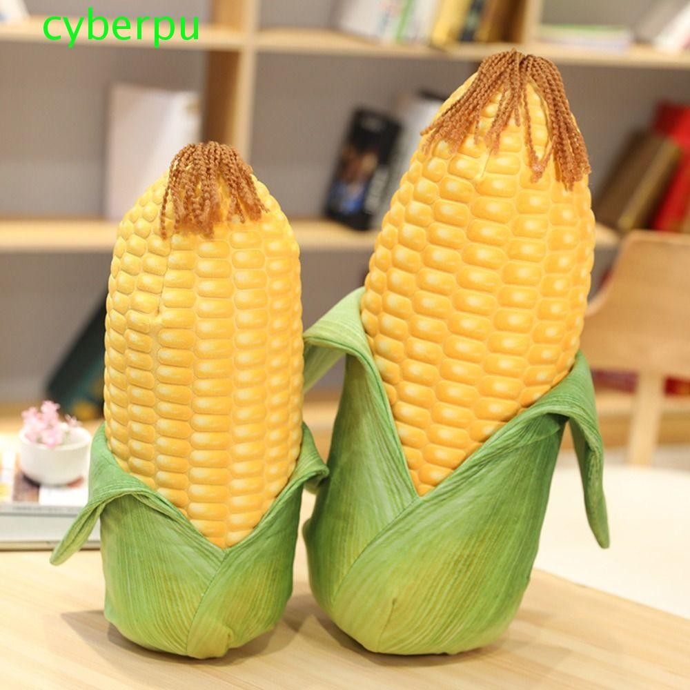 Cyberpulse จําลองข้าวโพดหมอน Plush, PP Cotton Plush Fresh Maize ของเล่นตุ๊กตา, Creative Corn จําลองนุ่มชีวิตจริงข้าวโพดตุ๊กตาของเล่นเด็กเล่นอุปกรณ์