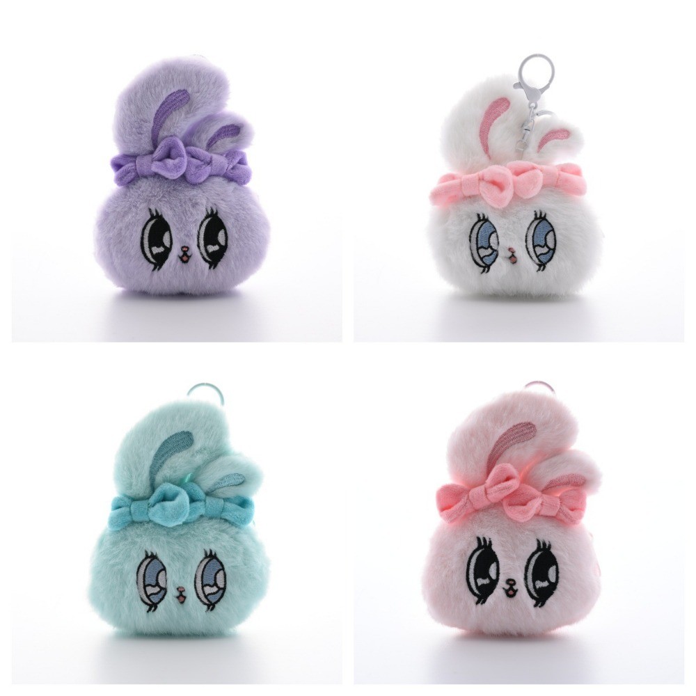 ผู้ถือบัตรน่ารักตาโต Sweetheart Bunny ของเล่นตุ๊กตาพวงกุญแจตุ๊กตา Influencer Bunny กระเป๋าใส่เหรียญหูฟังกระเป๋า
