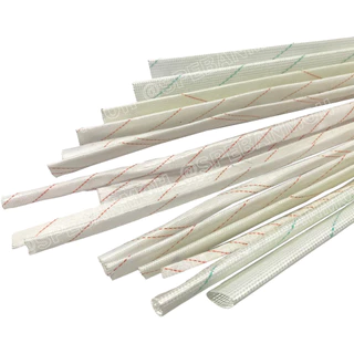 [ 10 เส้น ] FBGT ปลอกทนความร้อน SILICONE FIBERGLASS TUBE ท่อทนความร้อน ปลอกสายใยแก้วทนความร้อนเคลือบซิลิโคน ทนร้อน200...