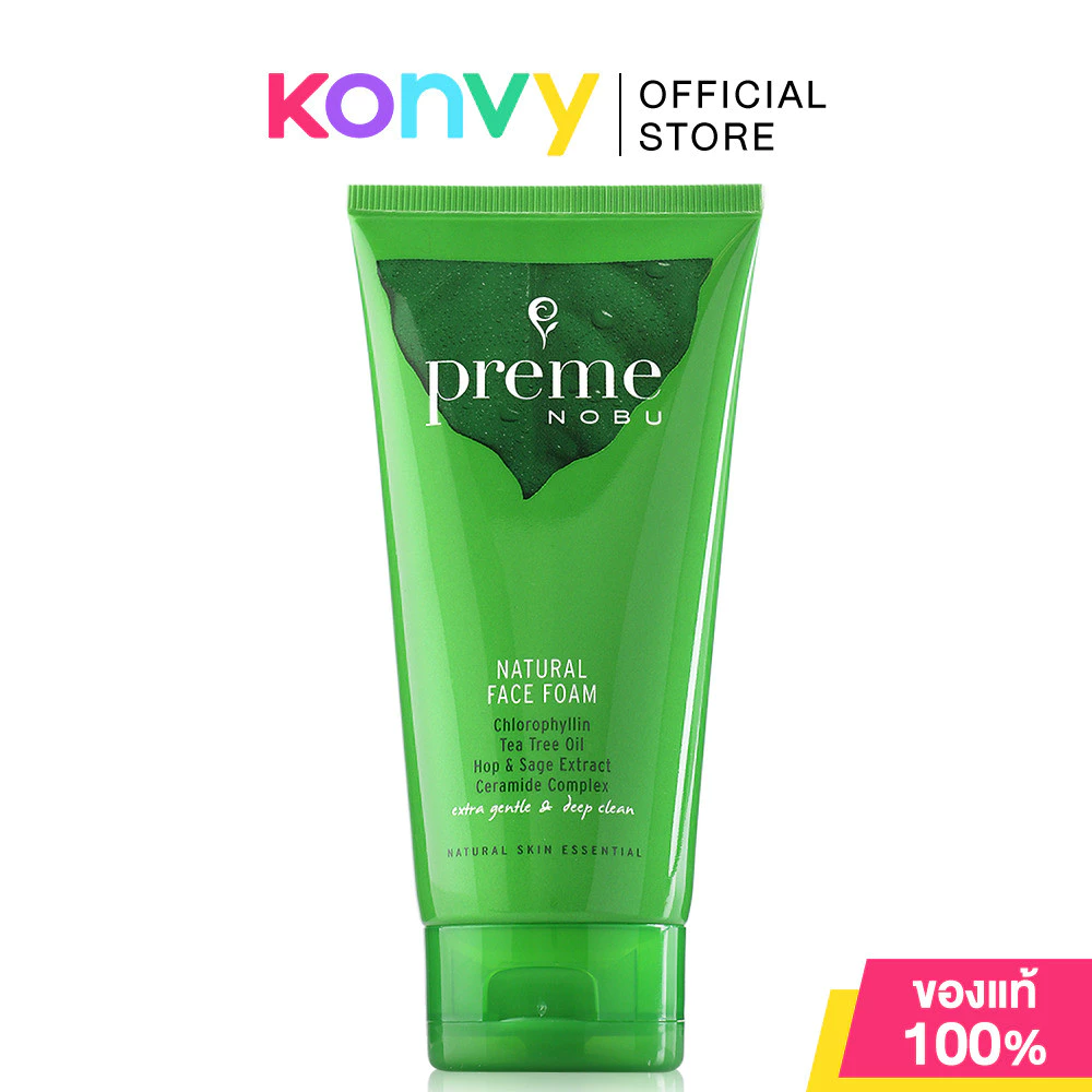 Preme Nobu Natural Face Foam 100g พรีม โนบุ โฟมล้างหน้าสูตรสมดุลธรรมชาติ.