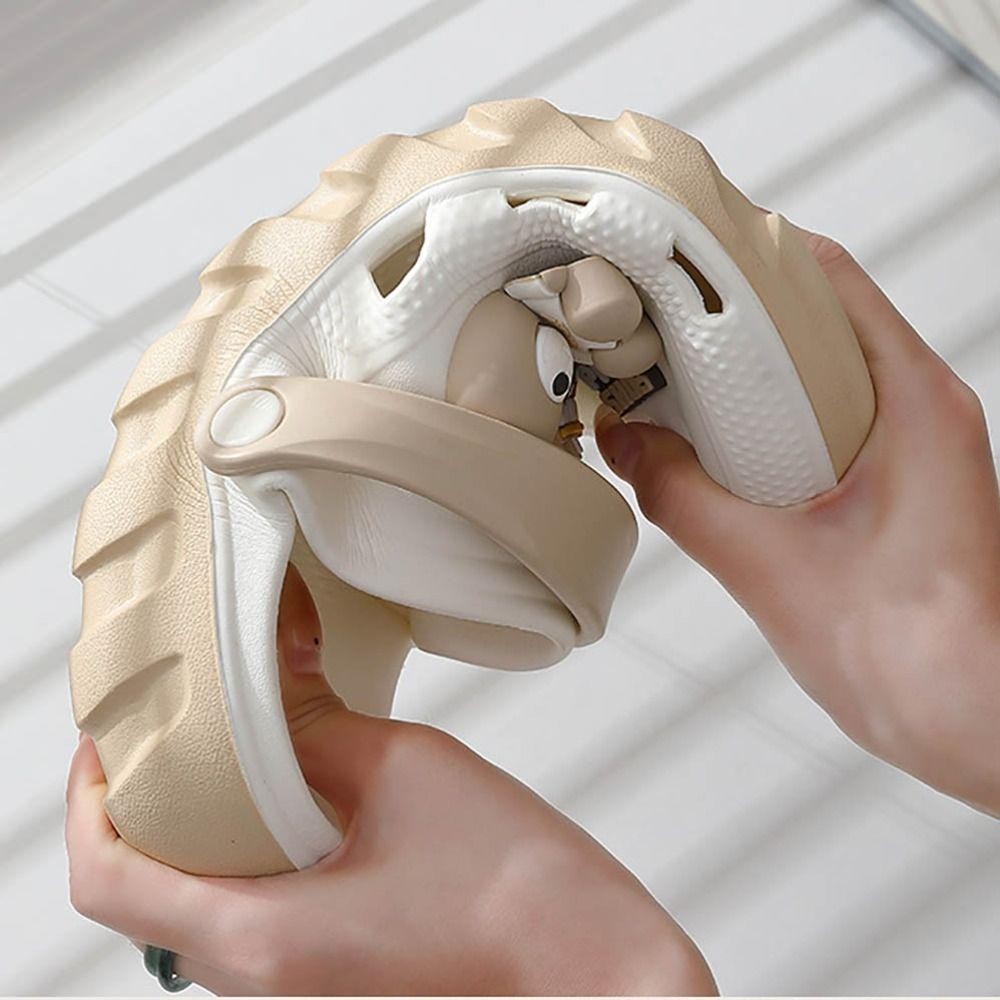 Agua1 Hole Shoe, รองเท้าแตะ PVC ตกแต่ง DIY, รองเท้าแตะชายหาดพื้นหนาส้นสูงฤดูร้อน