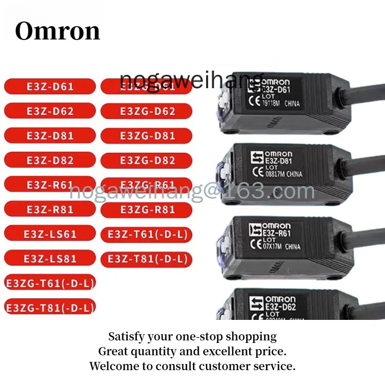 Omron สวิตช์เซนเซอร์โฟโตอิเล็กทริก E3Z-D61 E3Z-D62 E3Z-D81 E3Z-D82 E3Z-R61 E3Z-R81
