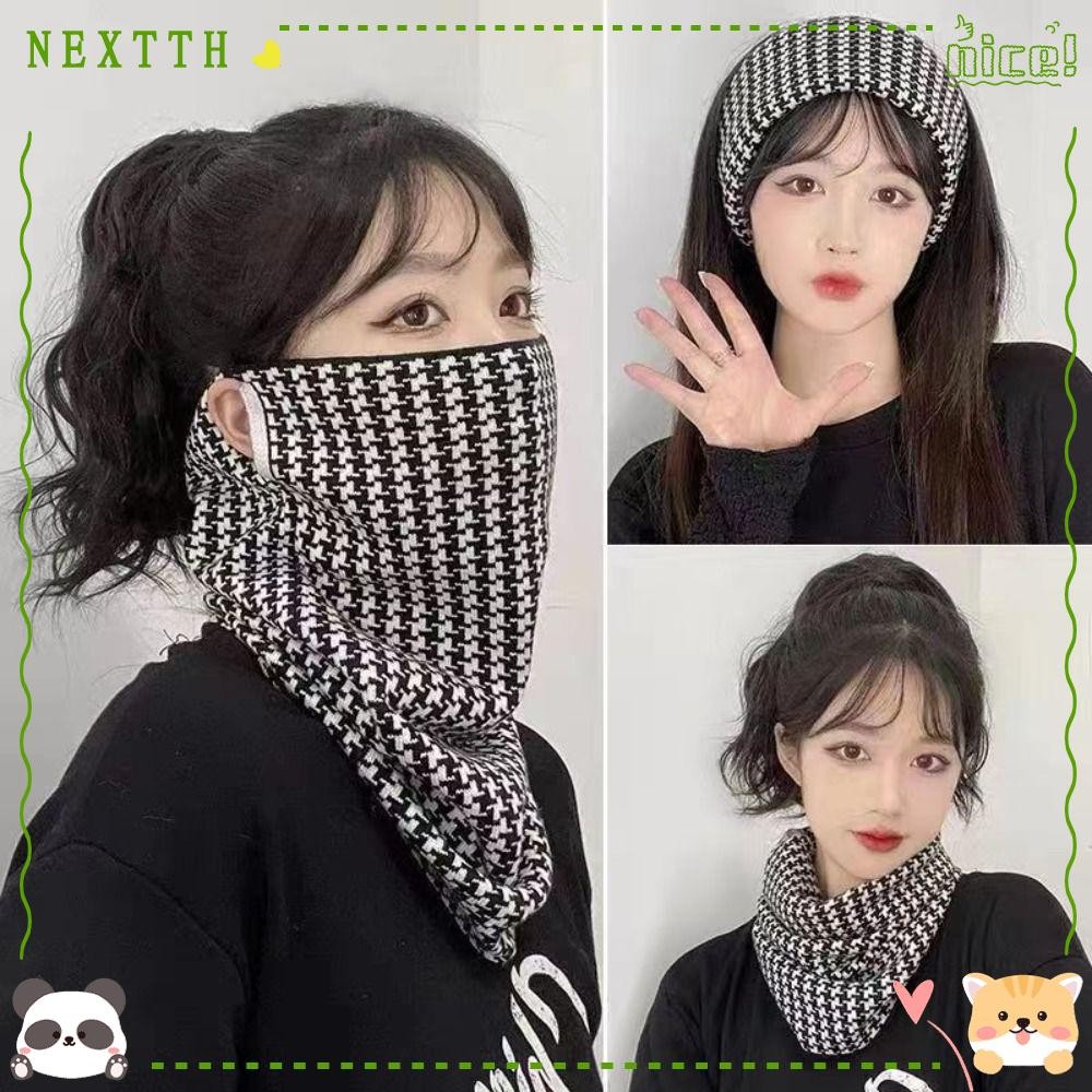 Nextth ผ้าพันคอคอ, ซับหนาอุ่นคอกันลม, แฟชั่น Multi-Function Keep Warm Blended Sport Scarf