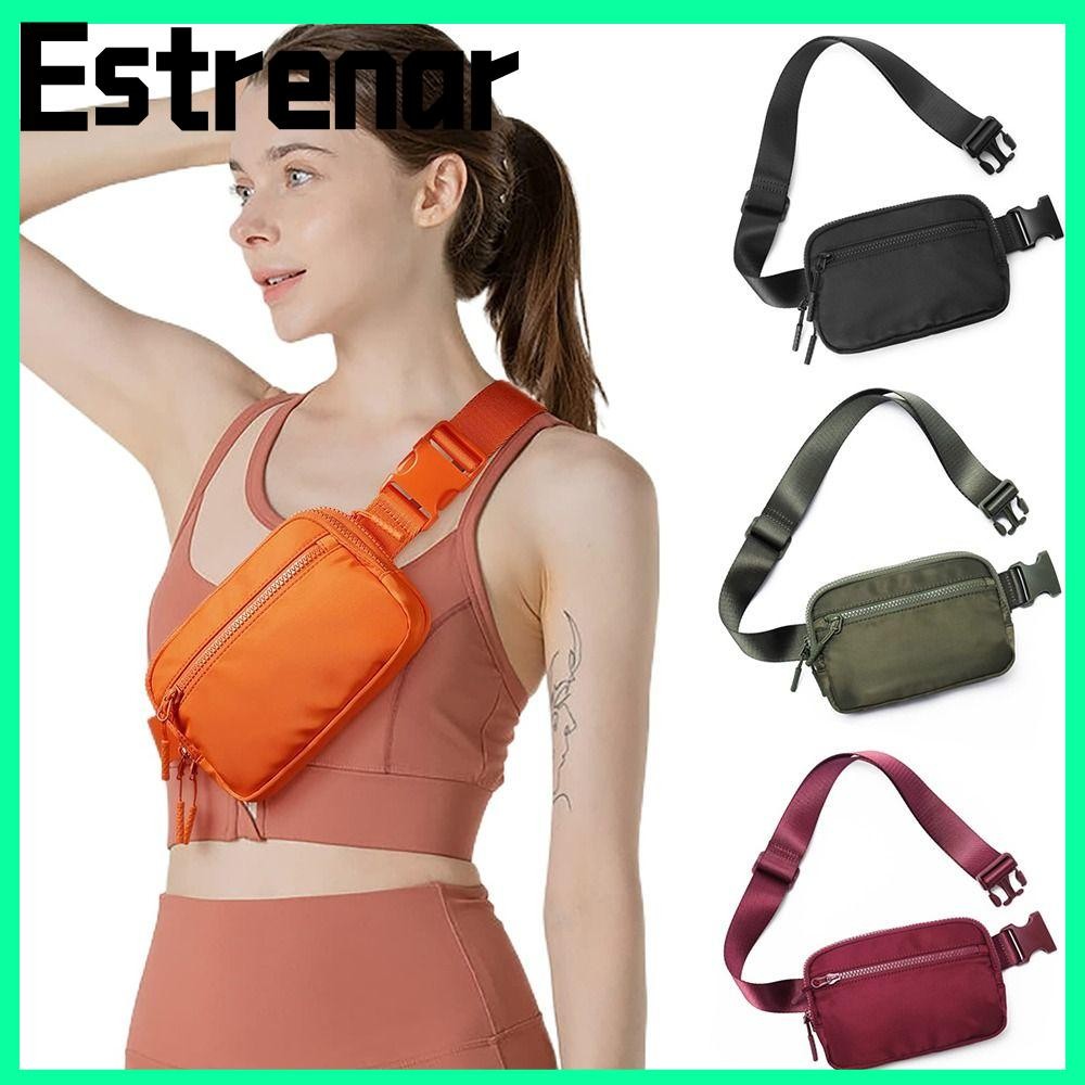 Estrenar กระเป๋าเข็มขัดสุภาพสตรี,น้ําหนักเบาปรับสายรัด Fanny Packs,แฟชั่นขนาดเล็กมินิพร้อมกระเป๋าซิป 4 กระเป๋าไหล่กระเป๋าผู้หญิงและผู้ชาย