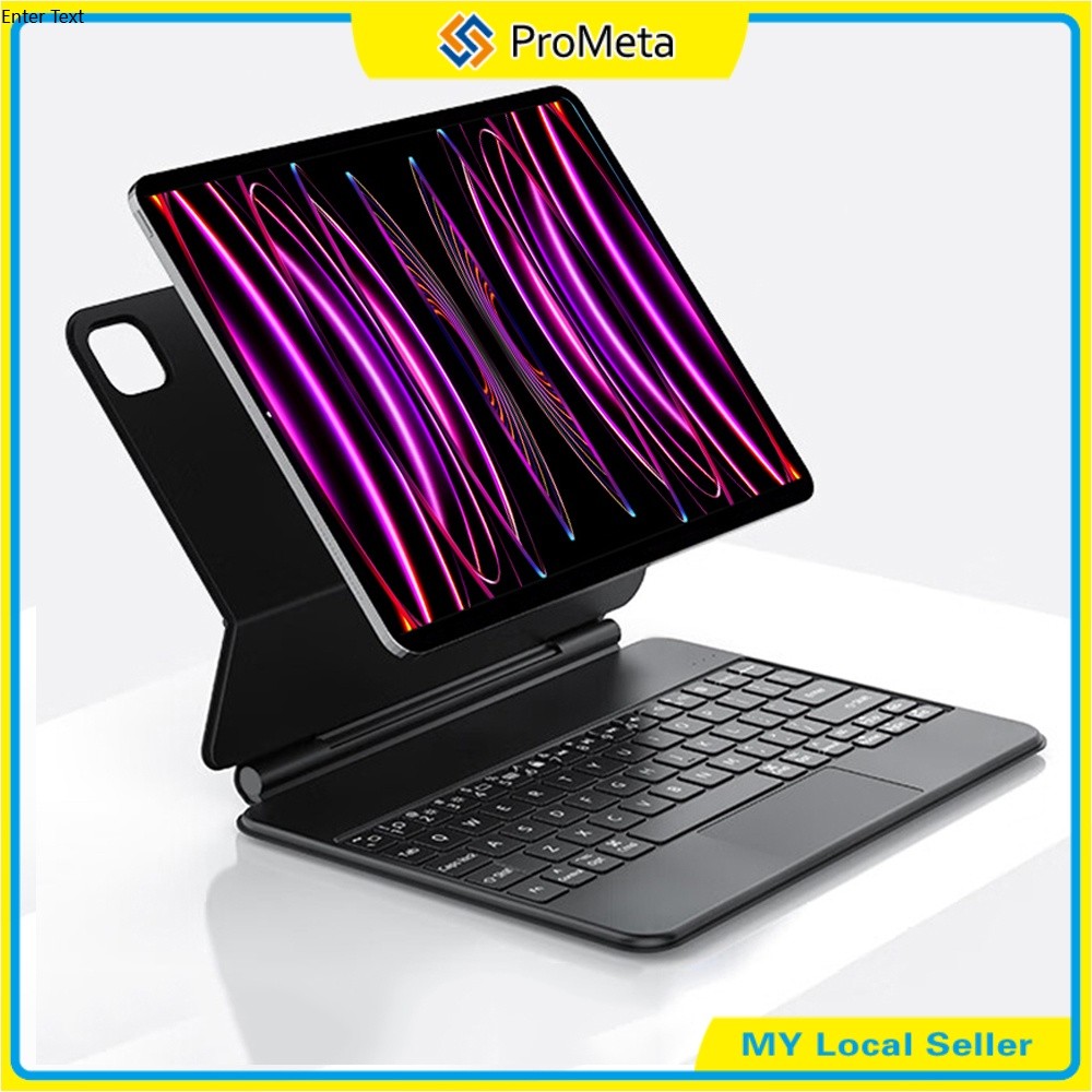 คีย์บอร์ดแม่เหล็กลอยสําหรับ iPad 11 Pro 11 10 10.9 Air M3 2025 Air5 4 12.9 2018-2022 Keyboard ไร้สายแบ็คไลท์คีย์บอร์ดเคส
