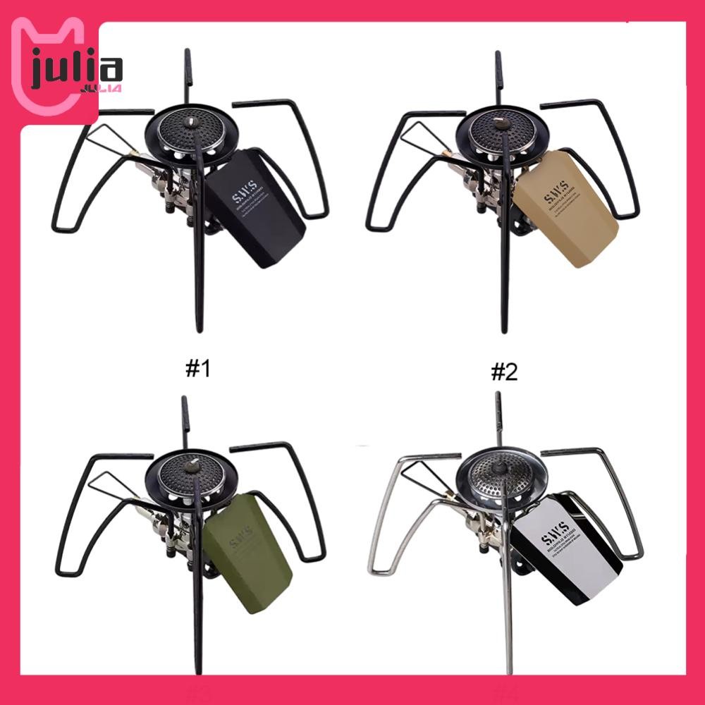 [Julia1.th] 2900w เตาแก๊สแบบพับได้อาวุธเตาแมงมุมสําหรับเดินป่ากลางแจ้งทําอาหาร