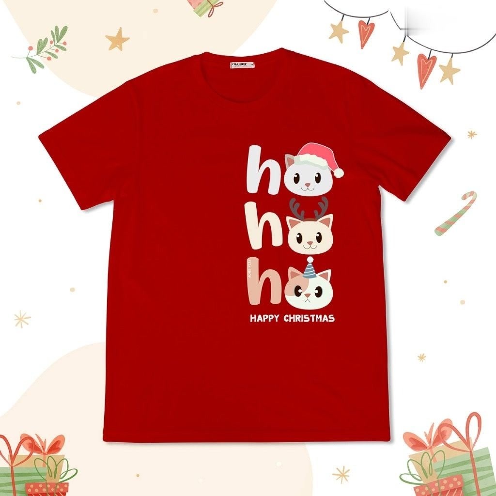 (จัดส่งตลอด 24 ชั่วโมง)KIDS PRINCESS เสื้อยืด Merry Christmas เสื้อยืดคริสต์มาสเด็กแขนสั้น สีแดงน่ารักS3