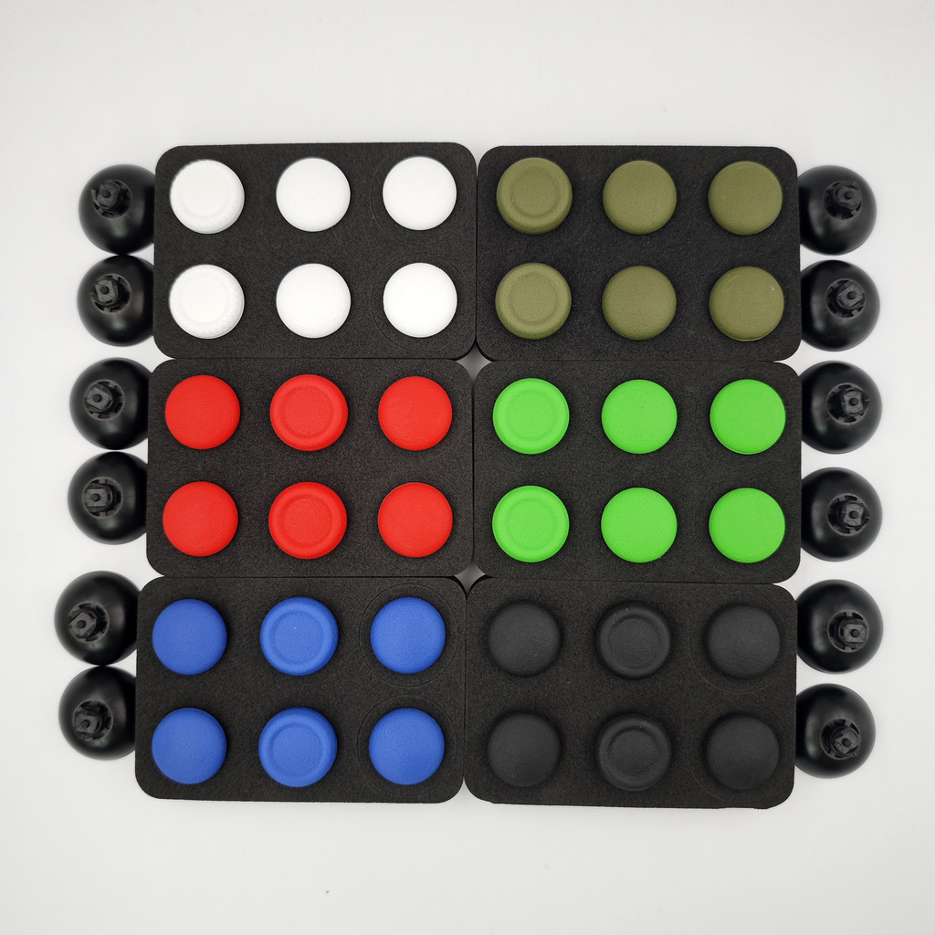 8 in 1 Thumbstick สําหรับ PlayStation DualSense สําหรับ Sony PS5 PS4 Controller เปลี่ยน Thumbstick ที่ถอดออกได้จอยสติ๊กฝาครอบ Thumb Grip