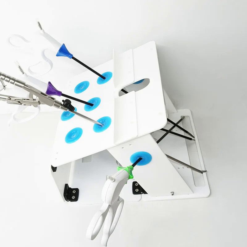 Laparoscopic Simulation Training Box Foldable Easy To Carry Laparoscopy Simulator Teaching Box Medic