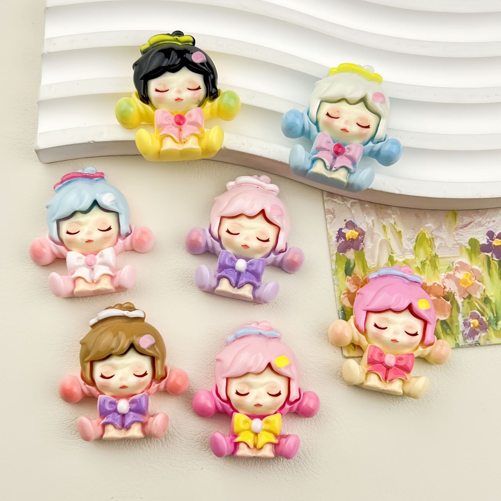 10ชิ้นน่ารักนั่ง เอสพี สาวเรซิ่นเสน่ห์สําหรับ ทําเอง (5-3)