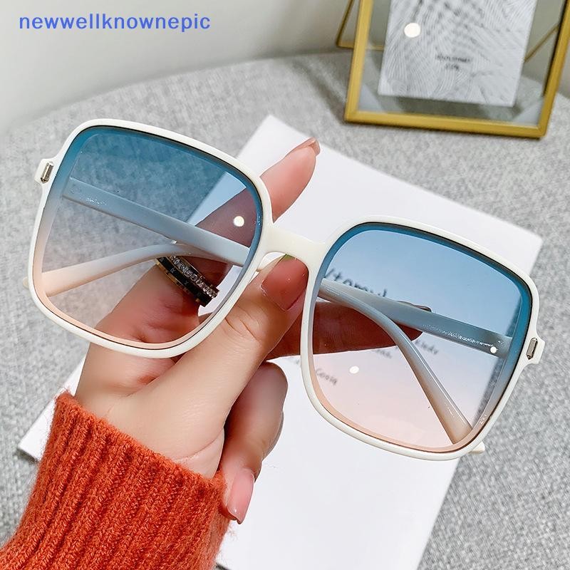 Newwellknownepic ผู้ชายผู้หญิงอินเทรนด์ All-match Gradient สีแว่นตาแว่นตา UV380 แว่นตากันแดดสแควร์แฟชั่นคลาสสิกแว่นตากันแดดสําหรับ Unisex แว่นตา TH