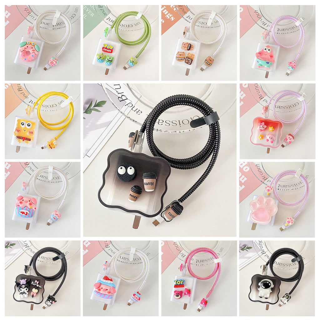 เหมาะสําหรับ Xiaomi.redmi POCO 33W 45W 67W 90W 100W Data Cable Anti-Breaking Cable Bite อุปกรณ์โทรศัพท์มือถือหัวชาร์จ Shock-proof Protection Charger