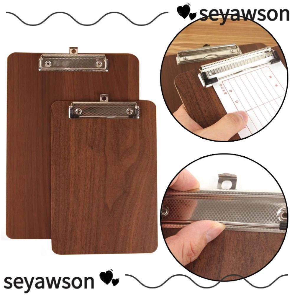 โฟลเดอร์ไฟล์ SEYAWSON, คลิปบอร์ดไม้เก็บของแบบแขวนได้, นักเรียนแผ่นเขียนแบบหนา A4/A5 แบบเรียบง่าย