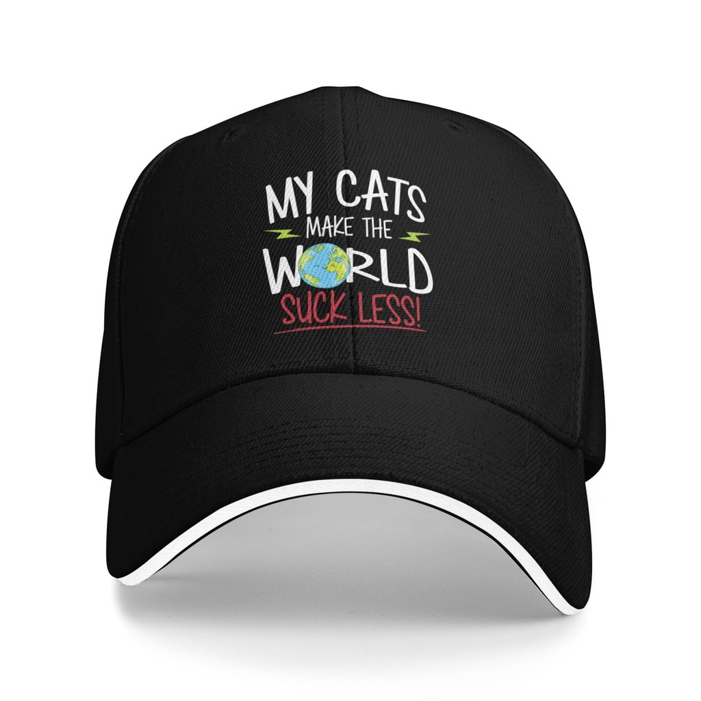 My Cats Make The World Suck Less Wholesale Hip Hop Designer Baseball cap