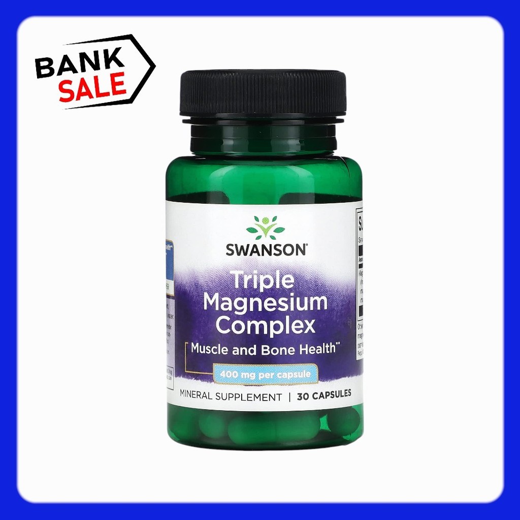 Swanson, Triple Magnesium Complex, 400 mg,