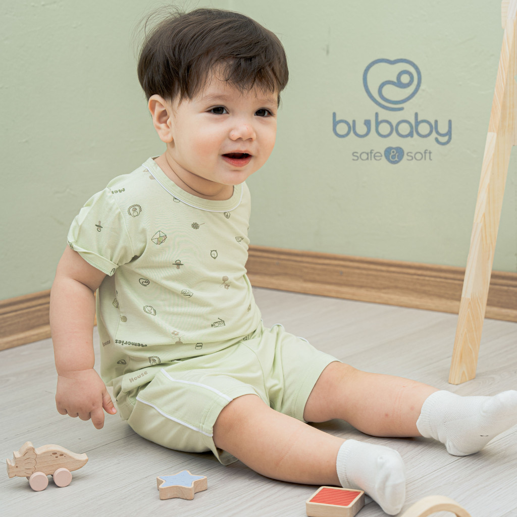 Bubaby (6M-5Y) ชุดไหล่แขนสั้น Bumus - BBB130111 | เสื้อผ้าเด็ก BU ของแท้