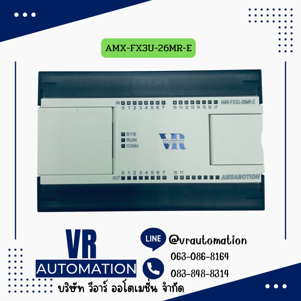 AMX-FX3U-M26MR-E PLC Amsamotion
