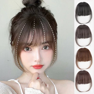 ที่มองไม่เห็น Air Bangs Hairpin ไม่มีรอยต่อ Sideburn ต่อผมผู้หญิงน่ารัก Fringe คลิปทุกวัน OOTD ฤดูร้อน