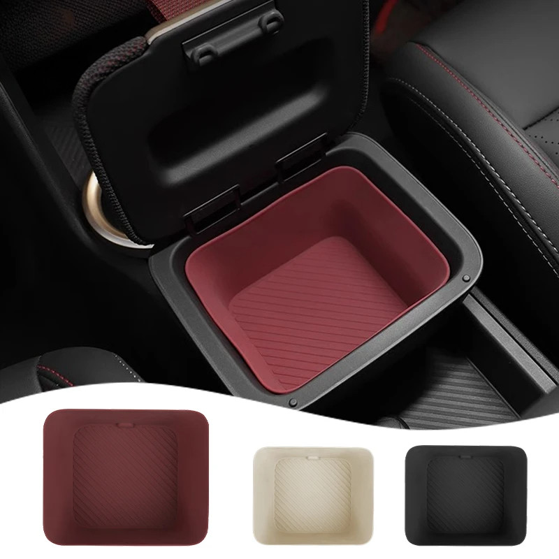 รถควบคุมกลางถ้วยน้ําผู้ถือซิลิโคนกล่องเก็บกระเป๋าสําหรับ Mini Cooper ไฟฟ้า Countryman U25 2024 2025 อุปกรณ์เสริม