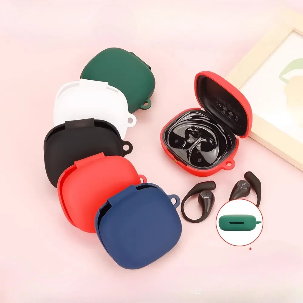 สําหรับ EarFun OpenJump เคสซิลิโคนสีทึบกันกระแทกหูฟังอุปกรณ์เสริมสําหรับ EarFun OpenJump Cover ราคา ถูกที่สุด ดีลบีเคเค แกลเลอรีภาพที่ 2