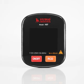 เครื่องตรวจเช็คเต้ารับไฟฟ้า แบบดิจิตอล SUMO พร้อมระบบ RCD สำหรับกดเทสระบบกันไฟรั่วของเบรกเกอร์