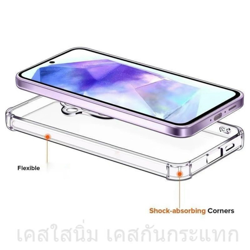 เคสใส เคสกันกระแทก เคสซิลิ โคนสำหรับ Samsung Galaxy A56 5G A36 A26 5G A06 5G A16 A55 S24FE S25 S25Plus S25Ultra A06 A35 - รูปที่ 7