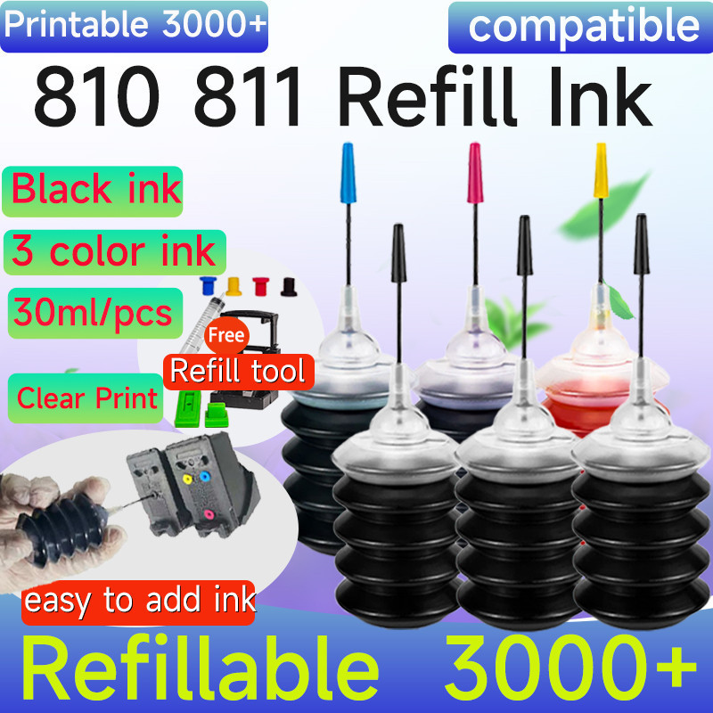 หมึก Canon 810 811 หมึก PG 810XL CL 811XL ตลับหมึกรีฟิลสําหรับ MP237 MP486 MP496 iP2770 iP2772 หมึกเ