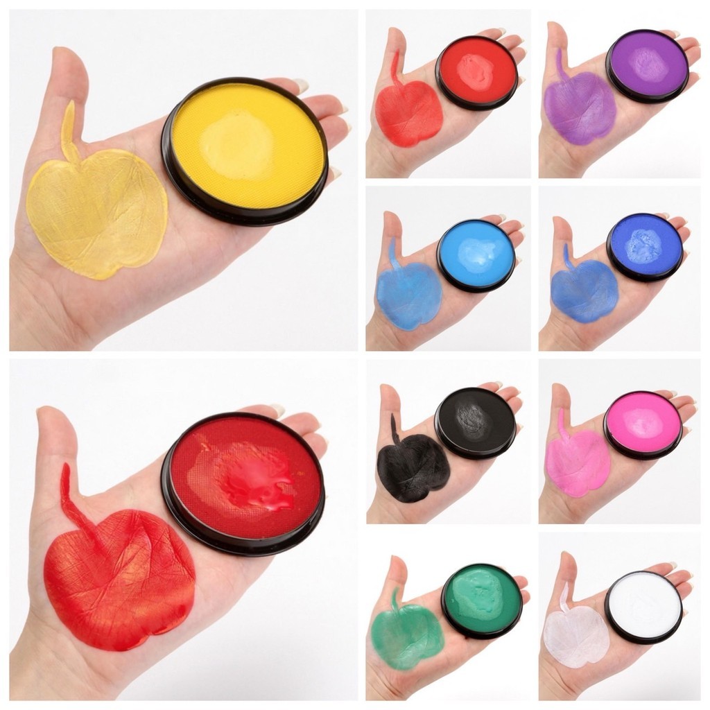 💖 สีน้ำ ทาหน้า สีพรางหน้า เพ้นท์หน้า สีทาหน้า บอดี้เพ้นท์ กิจกรรมปาร์ตี้ ภาคสนาม ไร้สารพิษ ล้างออกง่าย เกรดพรีเมี่ยม 💖 - รูปที่ 2