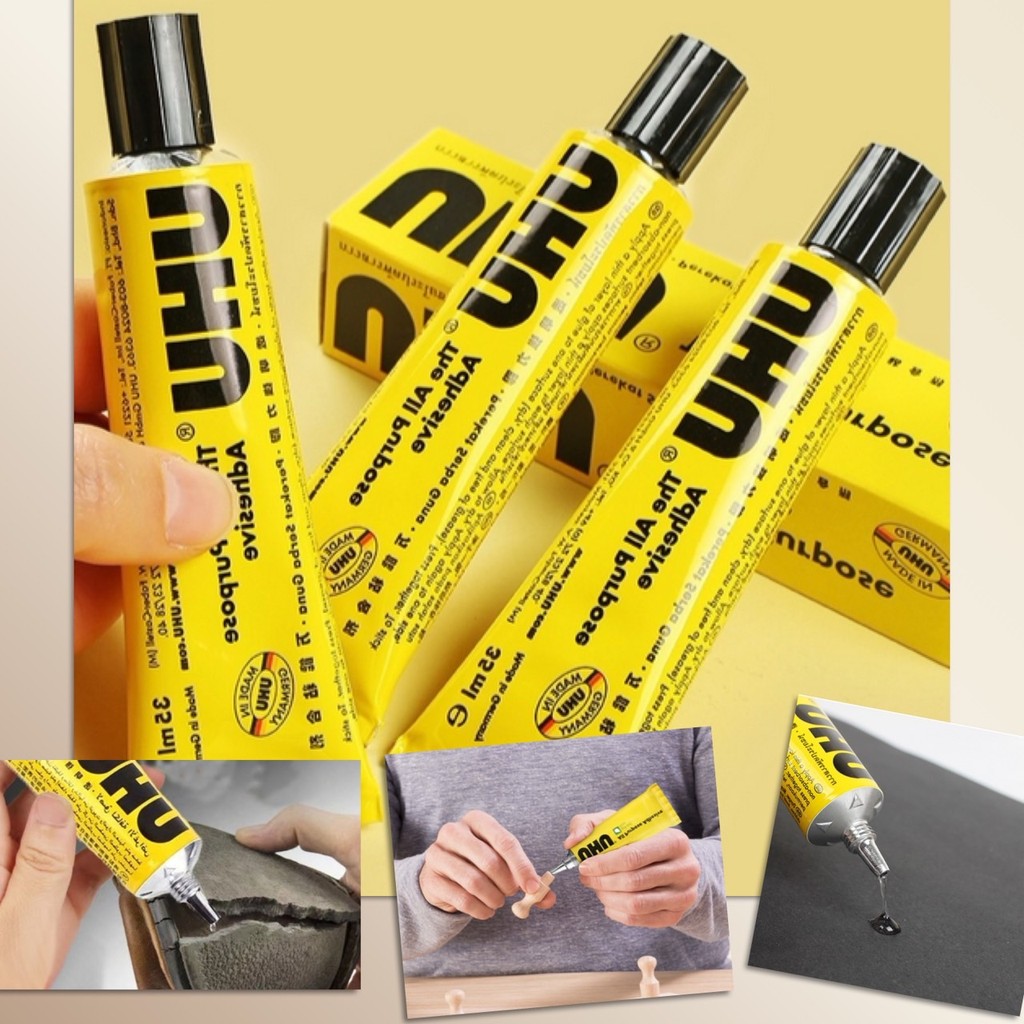 💢 กาว UHU กาวใส glue ยึดติด ซ่อม DIY งานฝีมือ ซ่อมรองเท้า อเนกประสงค์ สารพัดประโยชน์ รุ่นอัพเกรด เพิ่มความเหนียวแน่น 💢