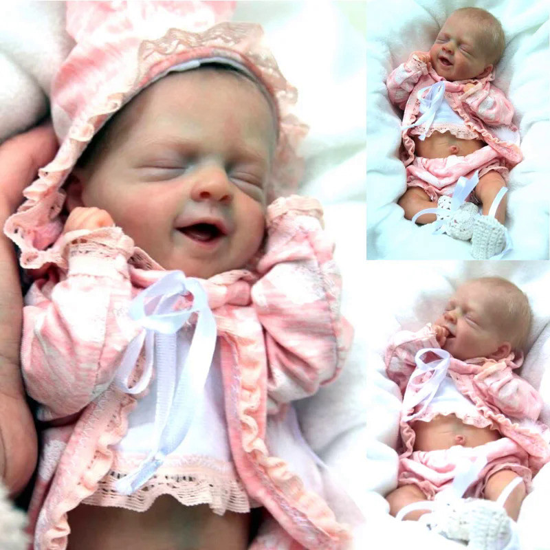 Mini bebe reborn kit Salia 12Inches Reborn Baby Vinyl Doll Kit Unpainted Unassembled Doll Parts DIY 