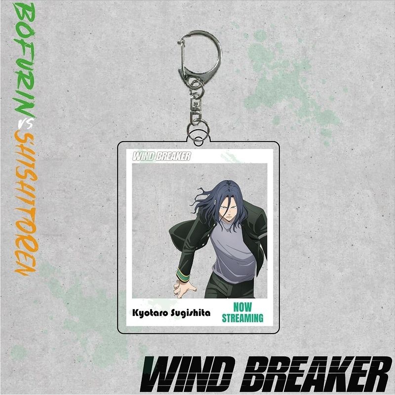 พวงกุญแจอะคริลิคอนิเมะ WIND BREAKER – Sakura Haruka & Hayato Suō พวงกุญแจการ์ดใส | กระเป๋าสะสมเสน่ห์สําหรับแฟนๆ