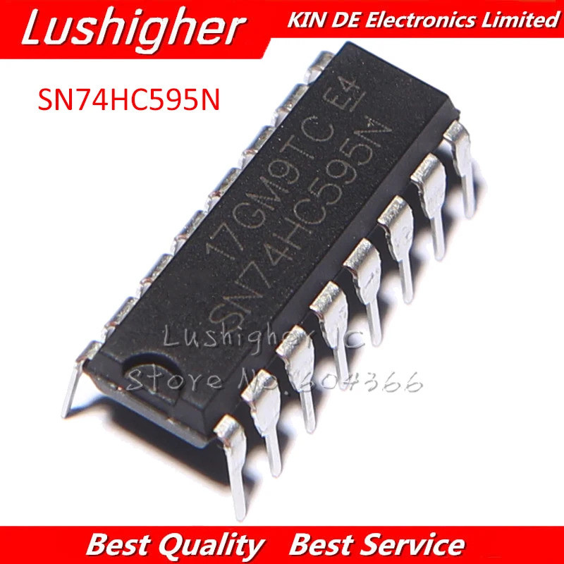 200 ชิ้น 74HC595 SN74HC595N ปลั๊กตรง SN74HC595 DIP16 74HC595N MC74HC595AN