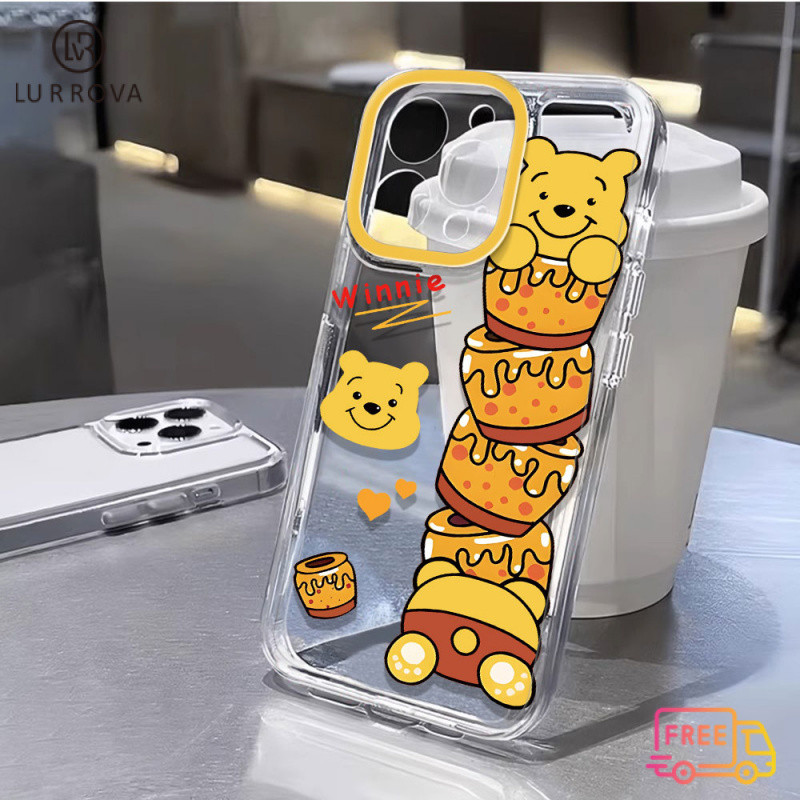 เคสสำหรับ OPPO Reno 13F 5G Reno 13 5G Reno 13 Pro 5G A3 A3X A3 Pro V50 Y04 Y29 เคสโทรศัพท์ TPU กันกระแทกลายการ์ตูนวินนี่เดอะพูห์