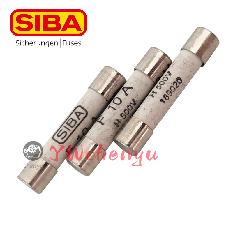 SIBA ฟิวส์ 189020 H500V F6.3A F8A F10A/12.5A/16A/20A/25A 6X32mm