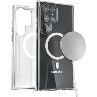 Case แม่เหล็ก ทุกรุ่น เคส ชาร์จไร้สาย SAMSUNG A07 S23 S24 S25 Ultra Plus Fe S22 S21 A55 A56 A36 A26 A16 A06 โทรศัพท์ 038