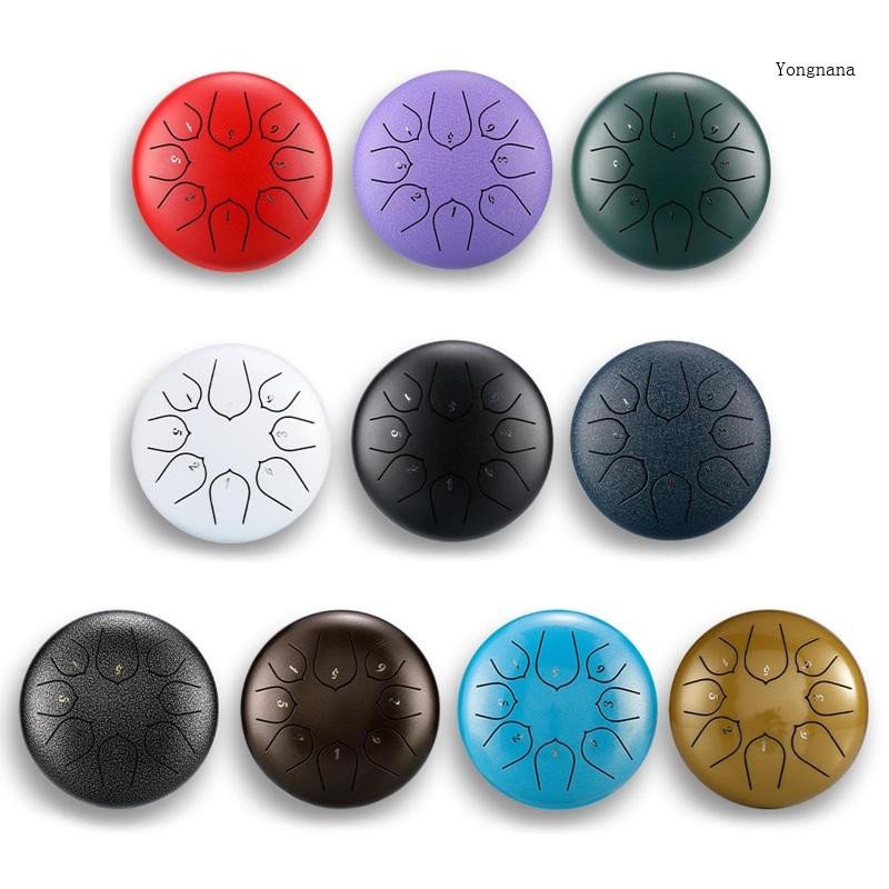 CH* เหล็กที่น่าสนใจ Handpan Drum Instruments 6 8 หมายเหตุสําหรับคนรักดนตรี